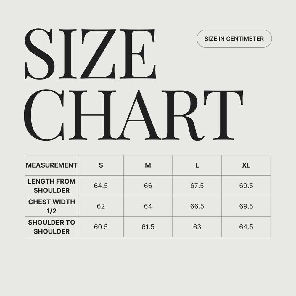 IVORY size guide
