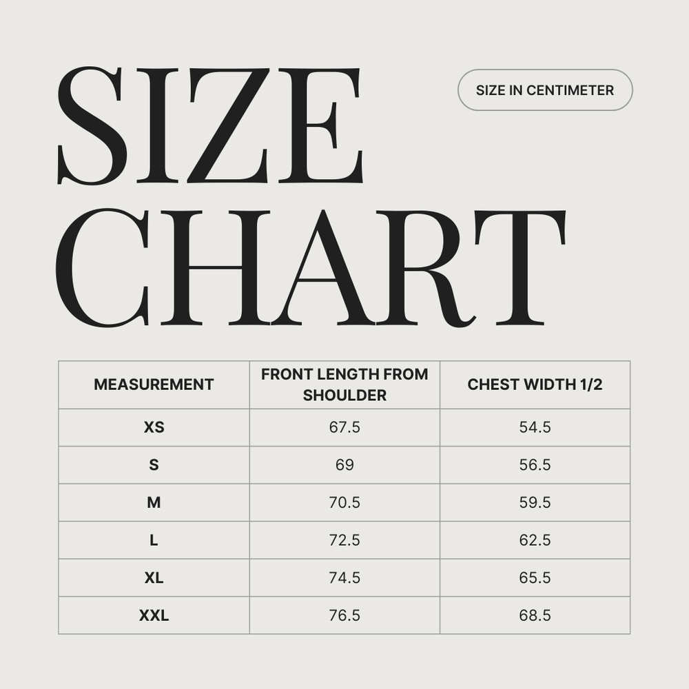 RAVEL size guide