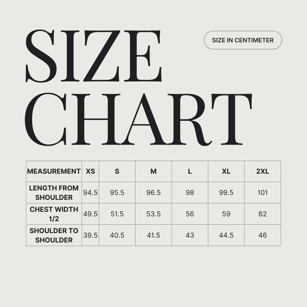 AUBE size guide