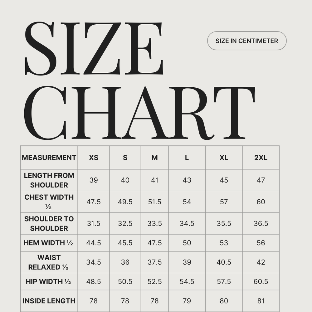LINO size guide