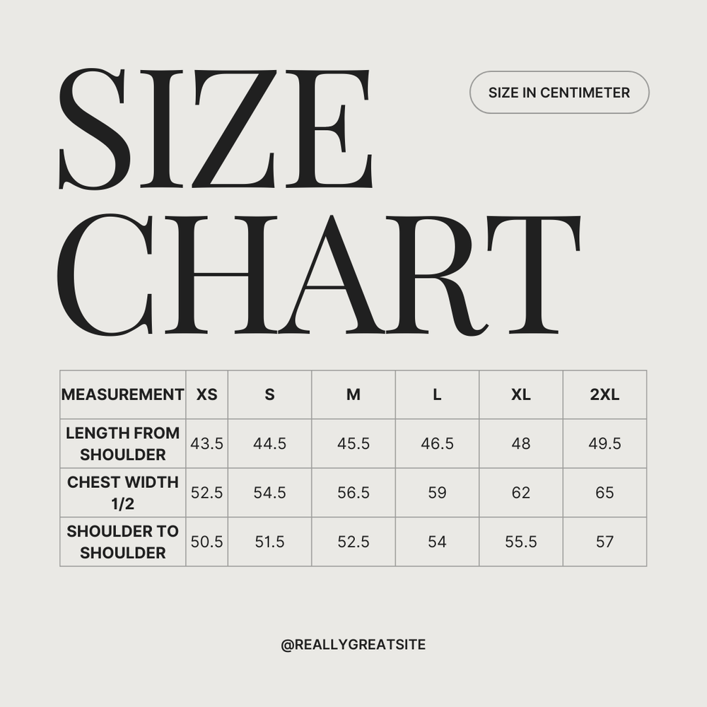 COREN size guide