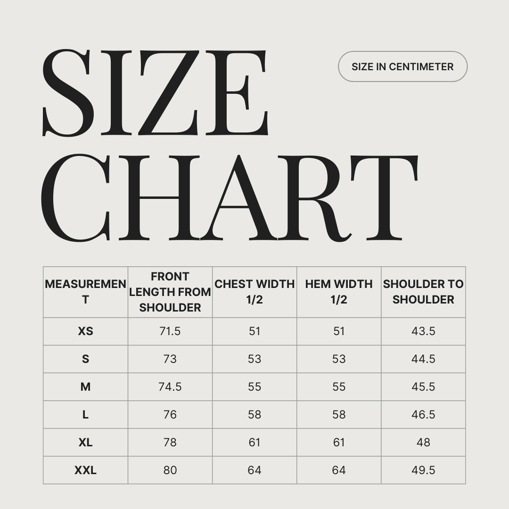 AVENOR size guide
