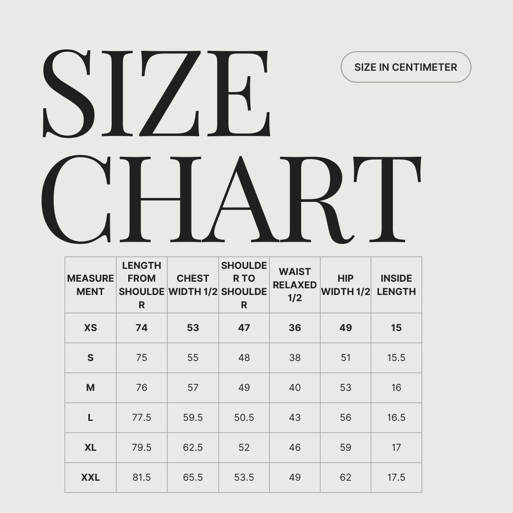 CEDAR size guide