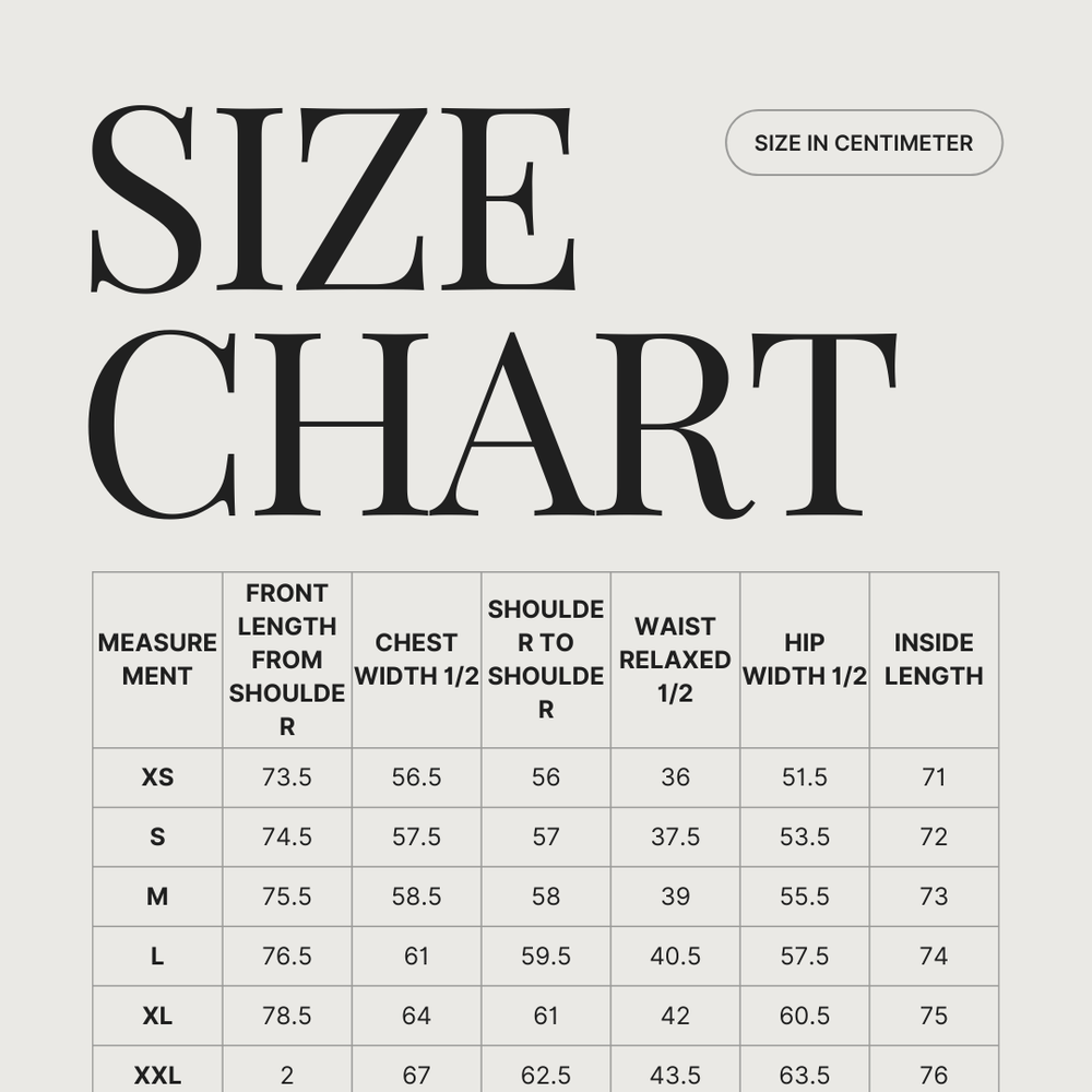 EDEN size guide