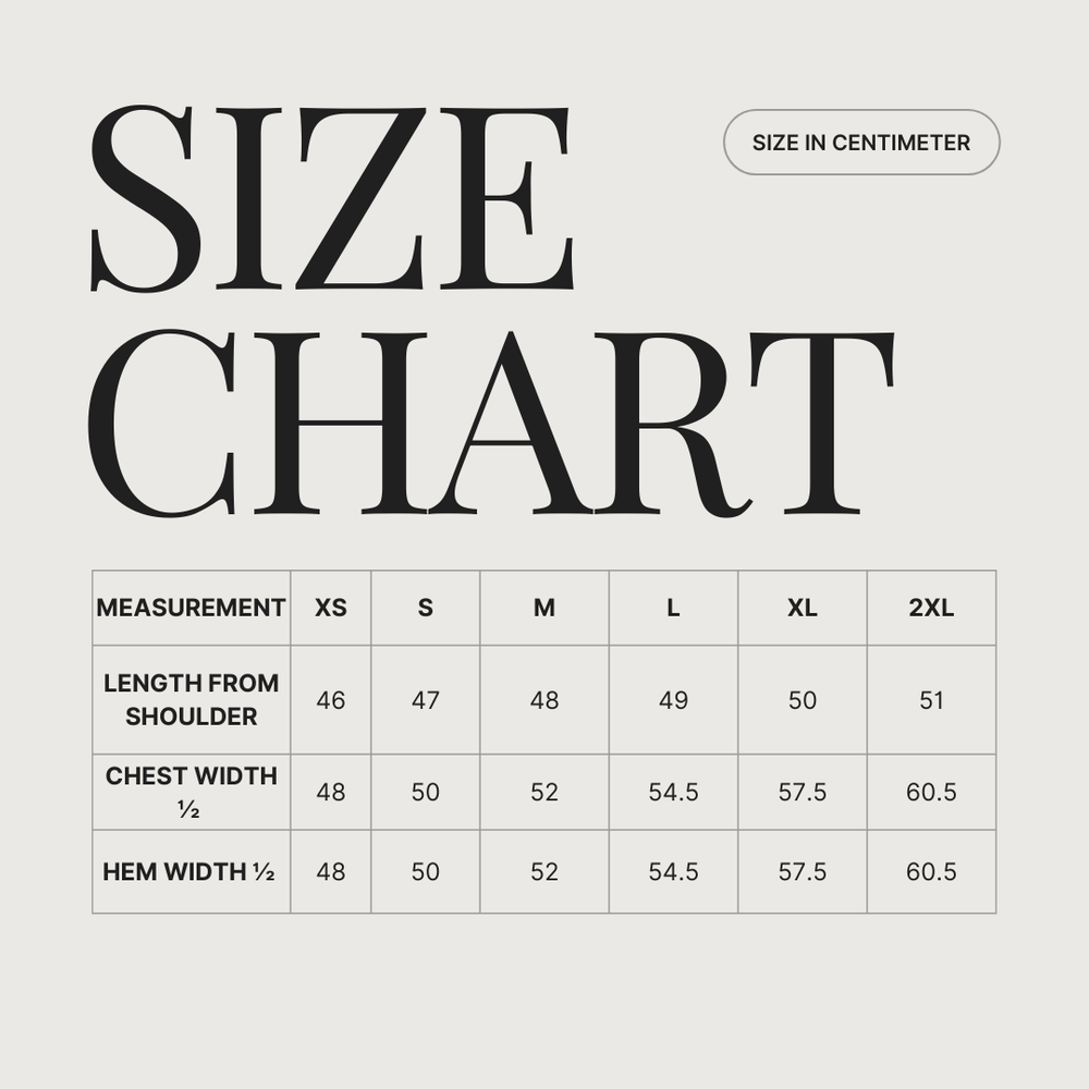GLOW size guide