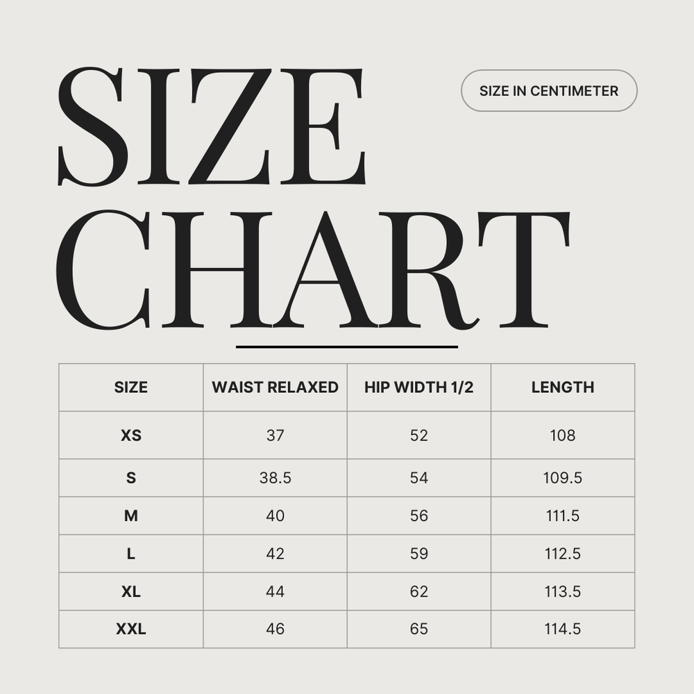 VARO size guide