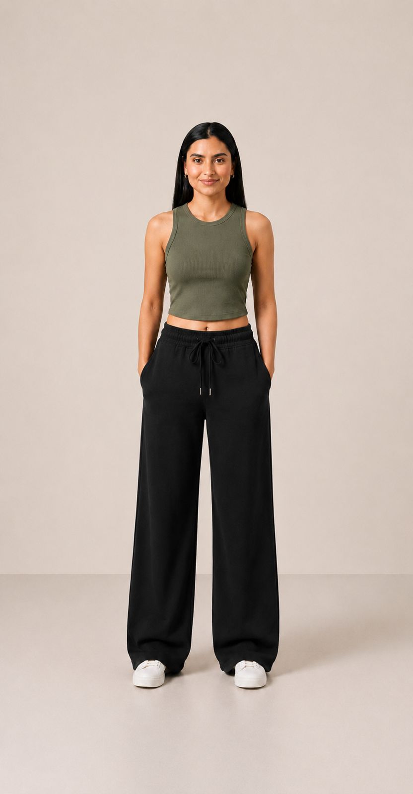 Sleeveless Cropped Top