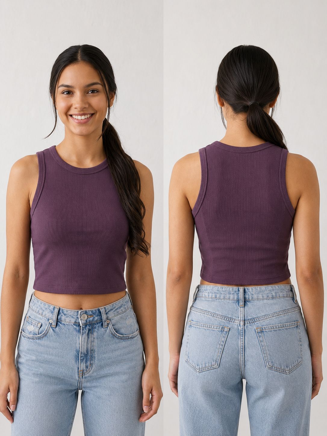 Sleeveless Cropped Top